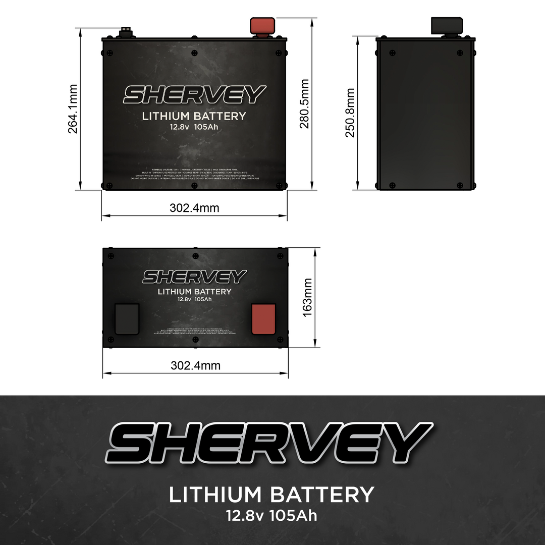 Shervey Lithium Battery 12v 105ah