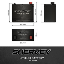 Load image into Gallery viewer, Shervey Lithium Battery 12v 105ah
