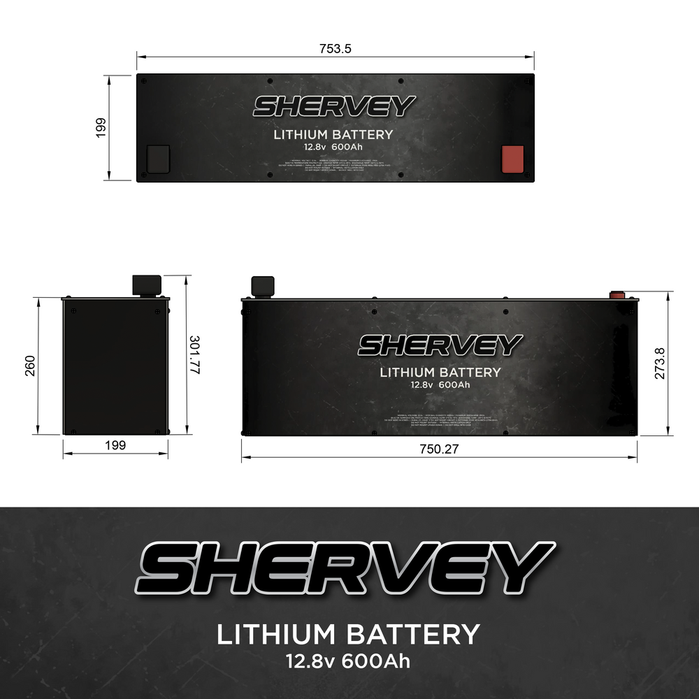 Shervey Lithium Battery 12v 600ah