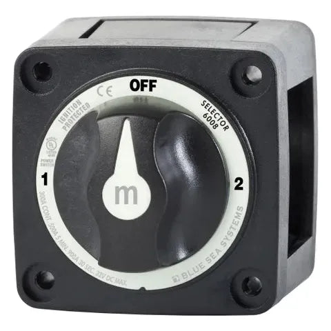Battery Switch M Series 3 Position - Black