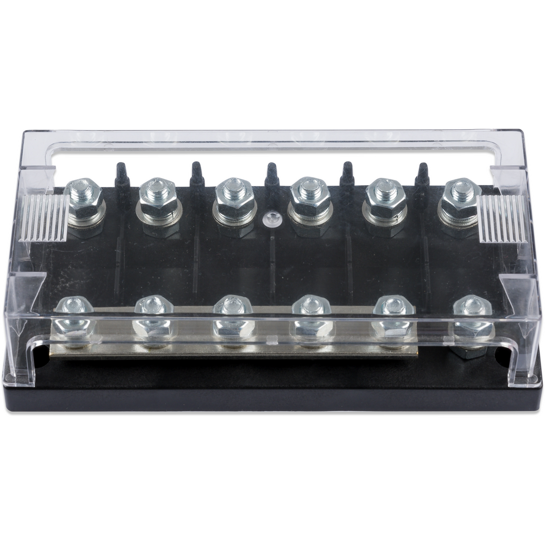 Six-way fuse holder for Mega-fuse with busbar (250A)