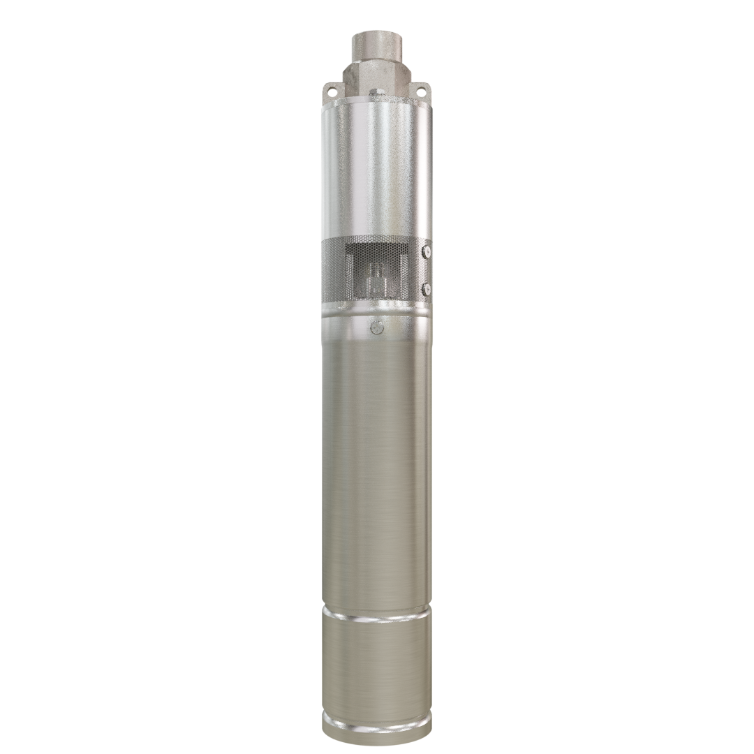 The new MK2 Shervey solar bore water pump with a neat design and clean metal