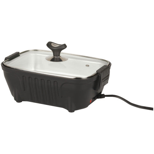 Shervey Portable Lunch Stove with Glass Lid 12V
