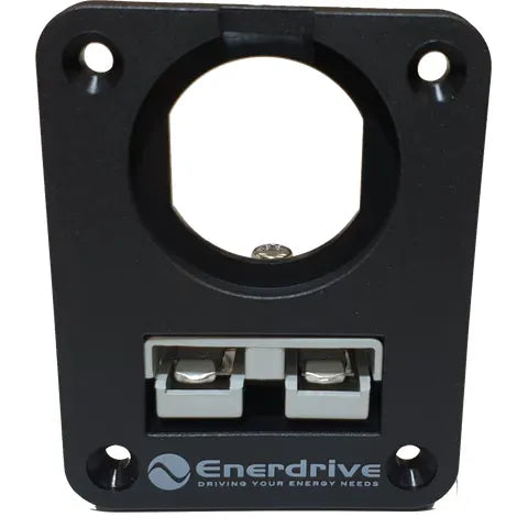 PANEL MOUNT 50A ANDERSON PLUG HOLDER AND 1 SOCKET HOLE